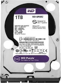 Жесткий диск для видеонаблюдения HDD 1000 GB (1 TB) SATA-III Purple (WD10PURZ)